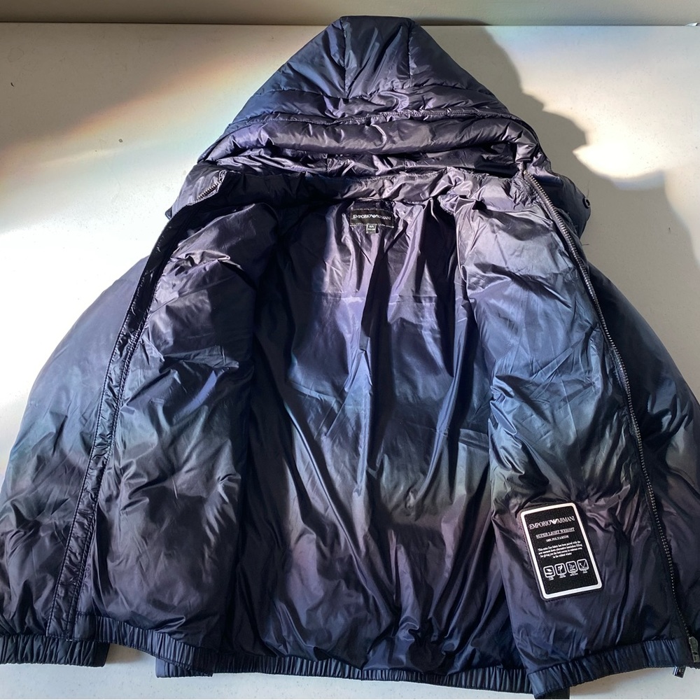 Emporio Armani Boys Super Lightweight Down Padded Jacket Black Size 8Yr/ 130 cm